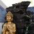 Fontaine d'Intérieur Déco Feng Shui Bouddha Shira avec Eclairage Led