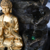 Fontaine d'Intérieur Déco Feng Shui Bouddha Shira avec Eclairage Led