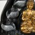 Fontaine d'Intérieur Déco Feng Shui Bouddha Praya avec Eclairage Led