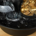 Fontaine d'Intérieur Déco Feng Shui Bouddha Praya avec Eclairage Led