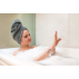 LUIN LIVING - Serviette pour cheveux GRANITE