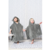 LUIN LIVING - Poncho de bain 110-140 cm (env. 5-10 ans) GRANITE