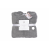 LUIN LIVING - Poncho de bain 110-140 cm (env. 5-10 ans) GRANITE