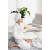  LUIN LIVING - Peignoir, M, BLANC NEIGE