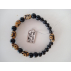 Bracelet Shungite et Agate du Tibet 
