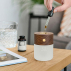 Diffuseur nomade lumineux bois foncé
