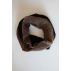 Écharpe Col snood 100% laine d'alpaga artisanale noire et brune