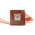 Montre en bois Femme SQUARE ORANGE XL