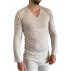 DOODERM - Tee shirt homme col V apaisant sensation seconde peau pour les peaux sujettes à eczéma ou psoriasis - taille L