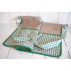 Tablier multi-usage en lin brut et coton bio vichy