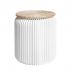 Tabouret pliable 35 cm blanc