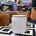 Tabouret pliable 35 cm blanc