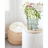 Tabouret pliable 42 cm blanc
