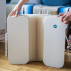 Tabouret pliable 42 cm blanc