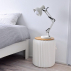 Tabouret pliable 42 cm blanc