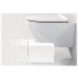 Tabouret de toilette en bois blanc