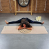 Tapis yoga chanvre fleur de vie or + Sac