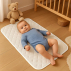 Tapis à Langer Nomade Lubiana en Coton Bio Blanc
