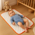 Tapis à Langer Nomade Lubiana en Coton Bio Fraise