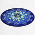 Tapis de yoga rond postures & méditation