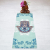 Tapis yoga de voyage pliable main Hamsa