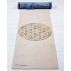Tapis yoga chanvre fleur de vie or + Sac