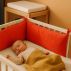 Tour de Lit en Coton Bio Fraise
