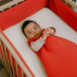 Tour de Lit en Coton Bio Fraise