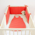 Tour de Lit en Coton Bio Fraise