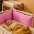 Tour de Lit en Coton Bio Rose