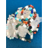 Bracelet énergétique en perles de céramique EM et pierres fines cristaux naturels fait-main - Harmonie