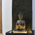 Fontaine de jardin XL mur d'eau avec Bouddha et éclairage Led
