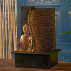 Fontaine d'intérieur Bouddha Jati avec éclairage Led