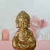 Statuette Décoration Feng Shui Baby Bouddha doré en méditation