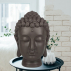 Statue tête de Bouddha décoration dans l'esprit zen et feng shui