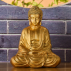 Statue Bouddha Méditation dorée pour une ambiance relaxante