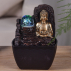 Fontaine Bouddha Theravada avec boule en verre et éclairage led