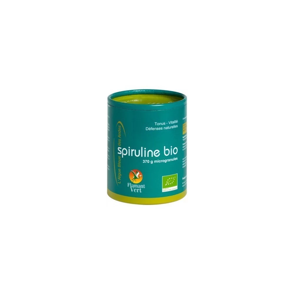 Spiruline Microgranules Ecocert - Grand format 370g