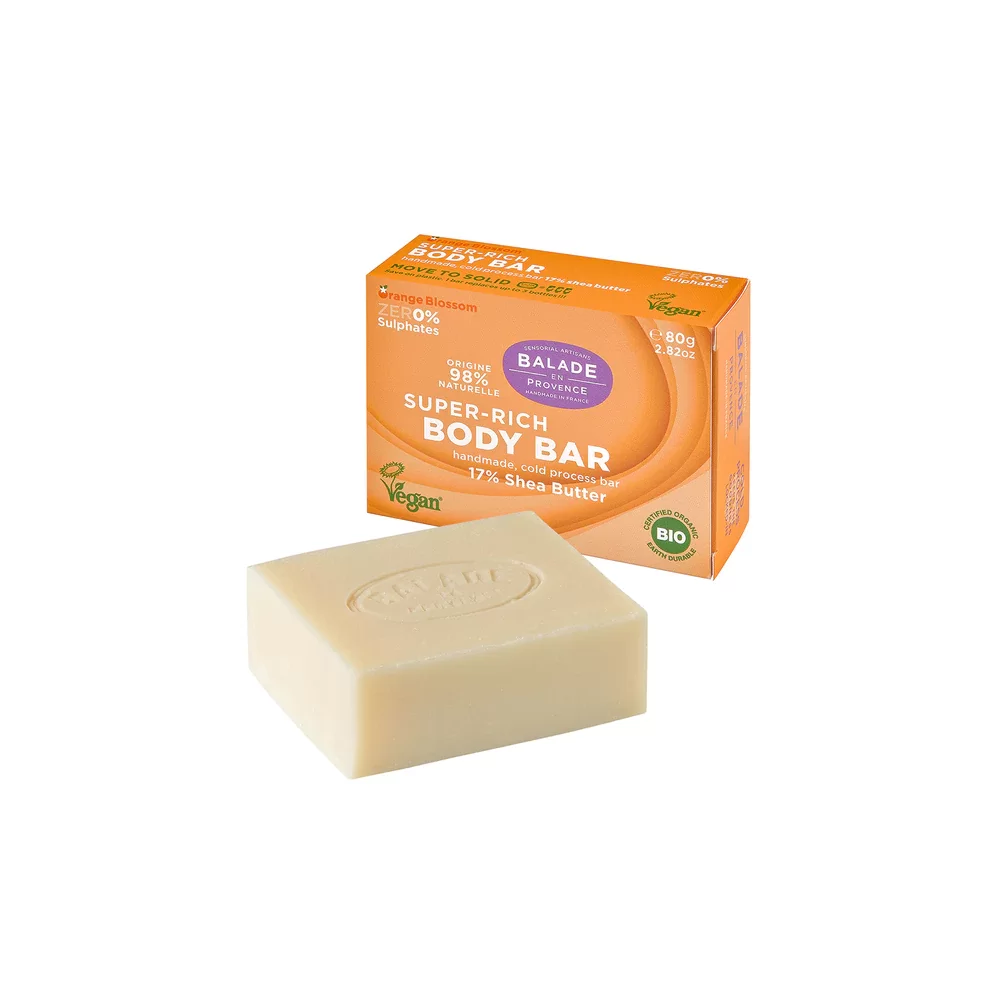 Savon pour le corps à la fleur d'oranger 80g Balade En Provence