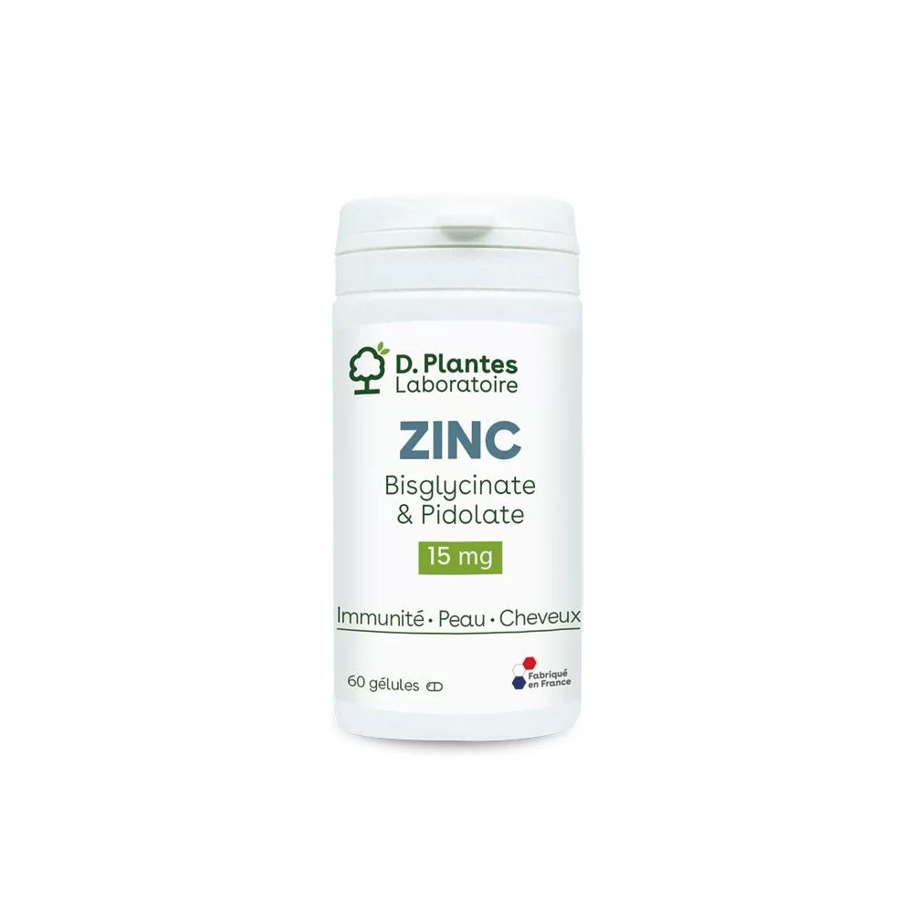 Zinc Bisglycinate & Pidolate - D.Plantes - 60 gélules