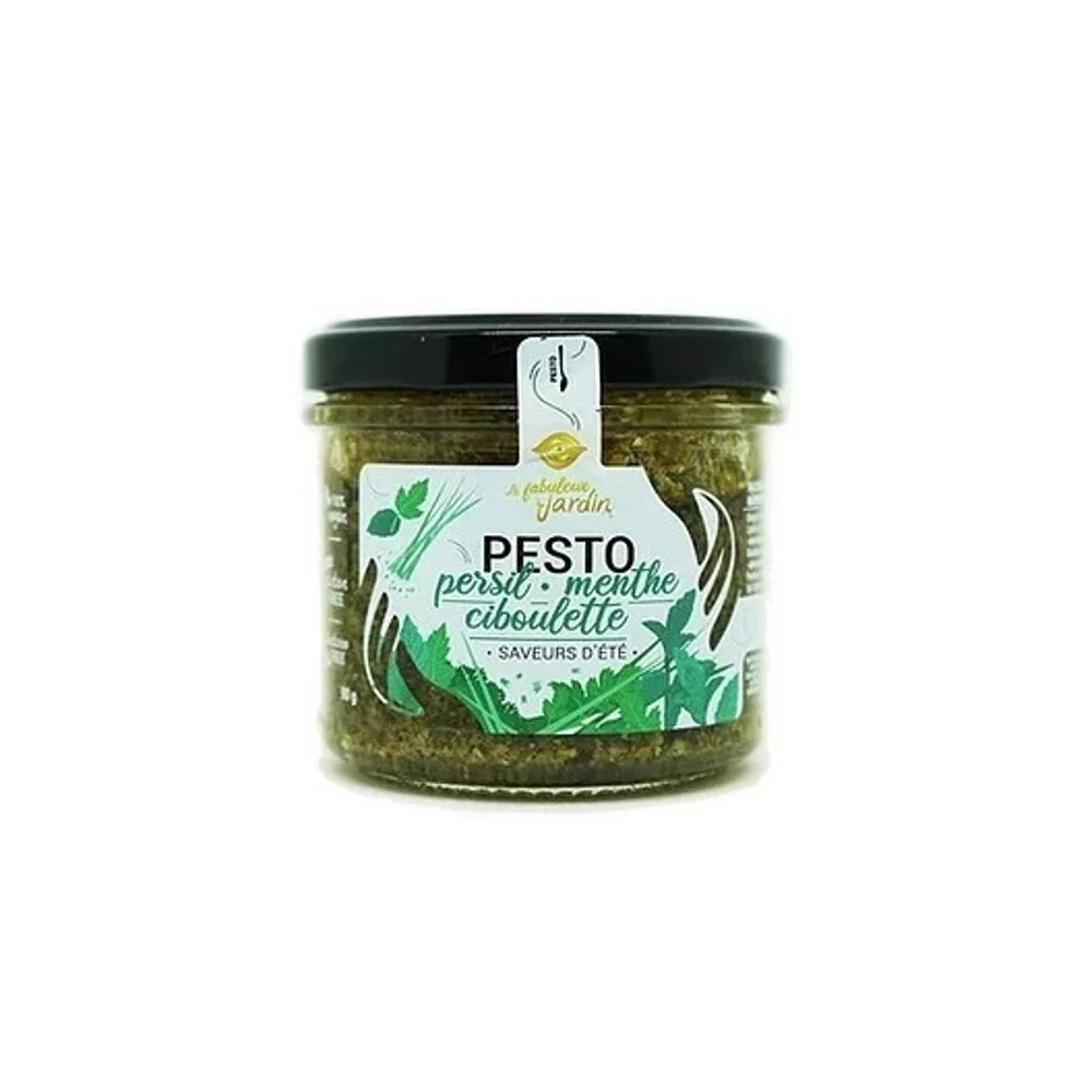 Pesto Persil, Menthe, Ciboulette 90g Le Fabuleux Jardin BIO