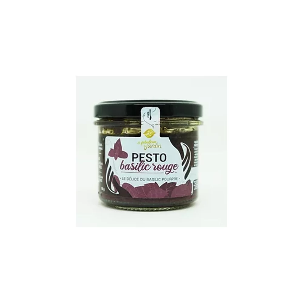 Pesto Basilic Rouge 90g Le Fabuleux Jardin BIO