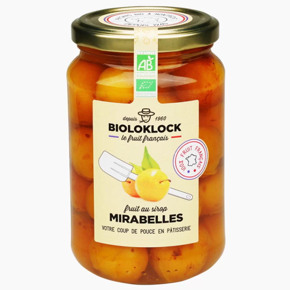 Mirabelles au sirop 200g bio - Biolo'Klock