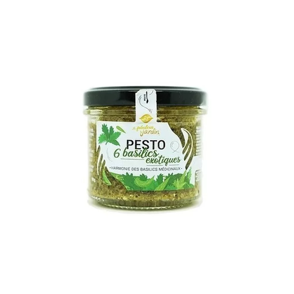 Pesto 6 Basilics Exotiques 90g Le Fabuleux Jardin BIO