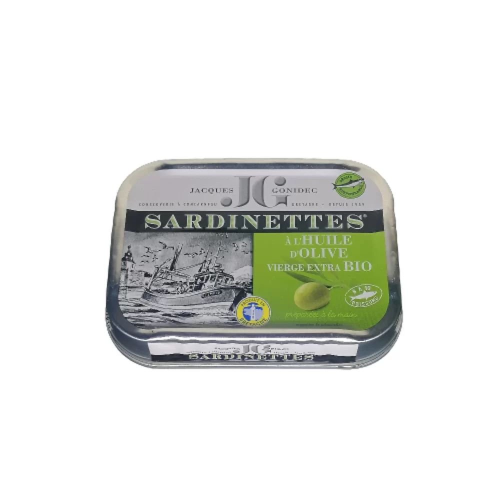 Sardinettes à l'huile d'olive 100g Jacques Gonidec