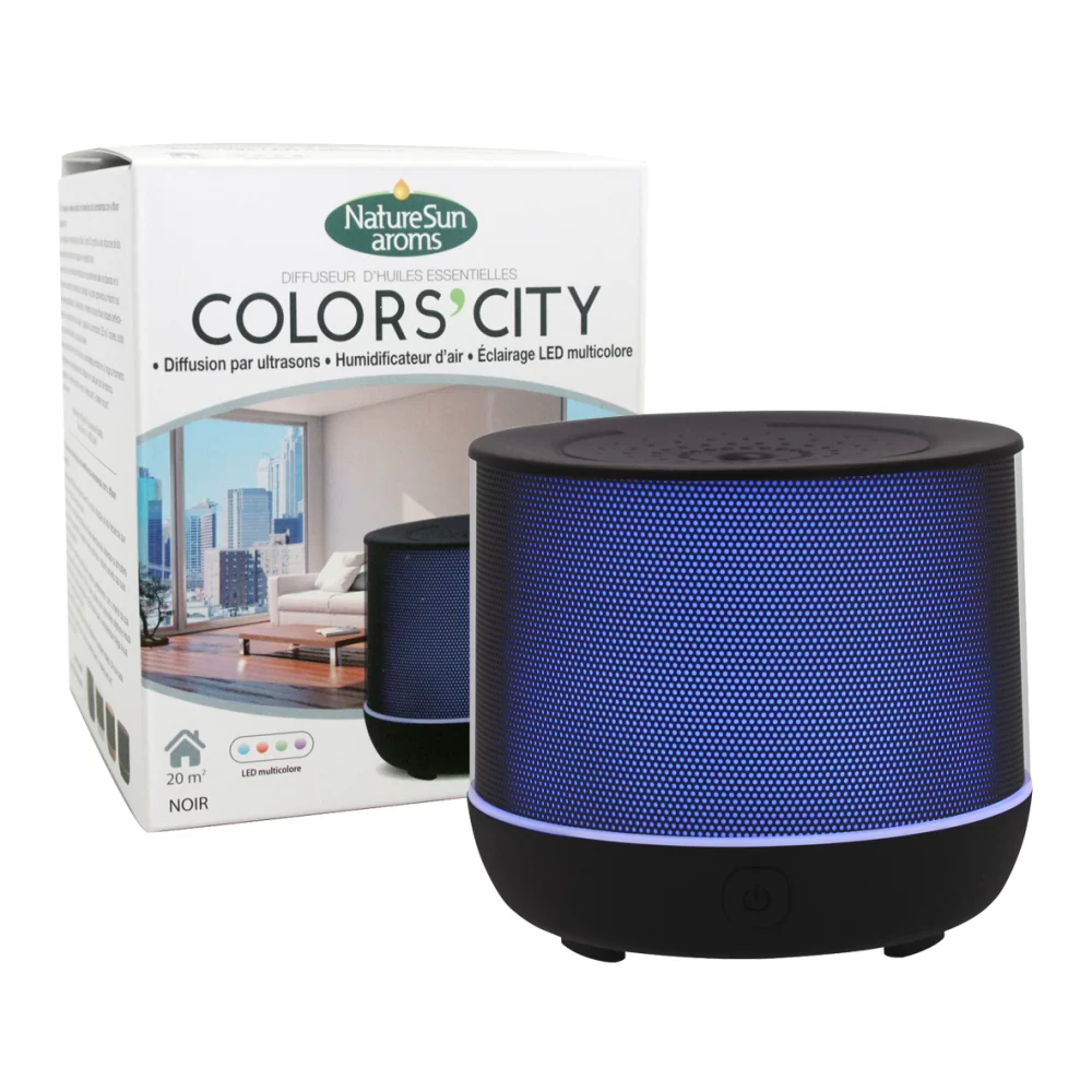 Diffuseur ultrasons color city noir NatureSun aroms