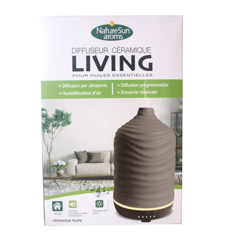 Diffuseur ultrasons living taupe NatureSun aroms