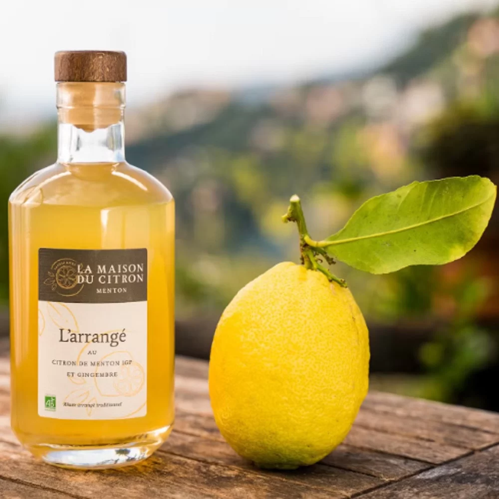 L'Arrangé au Citron de Menton et gingembre 50cl La maison du citron BIO