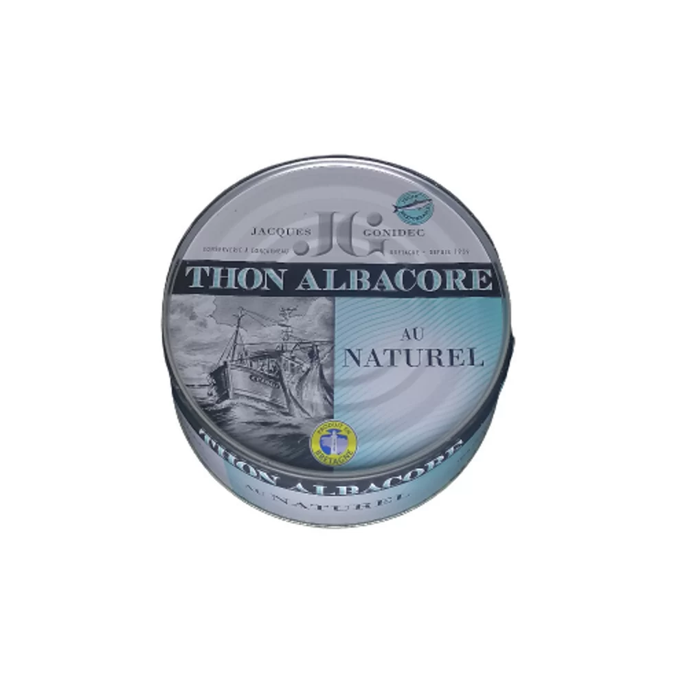 Thon albacore au naturel 160g  Jacques Gonidec