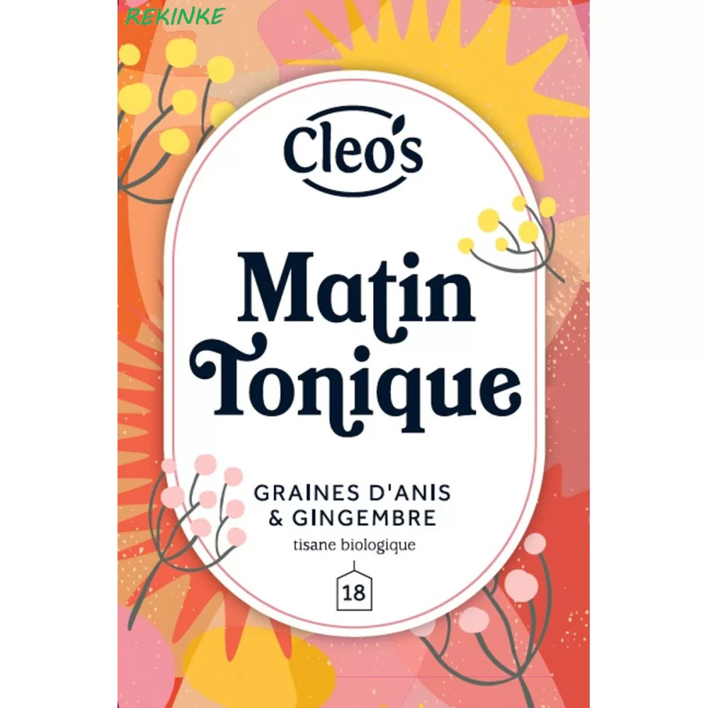 Infusion Matin tonique 18 sachets Cleo's BIO
